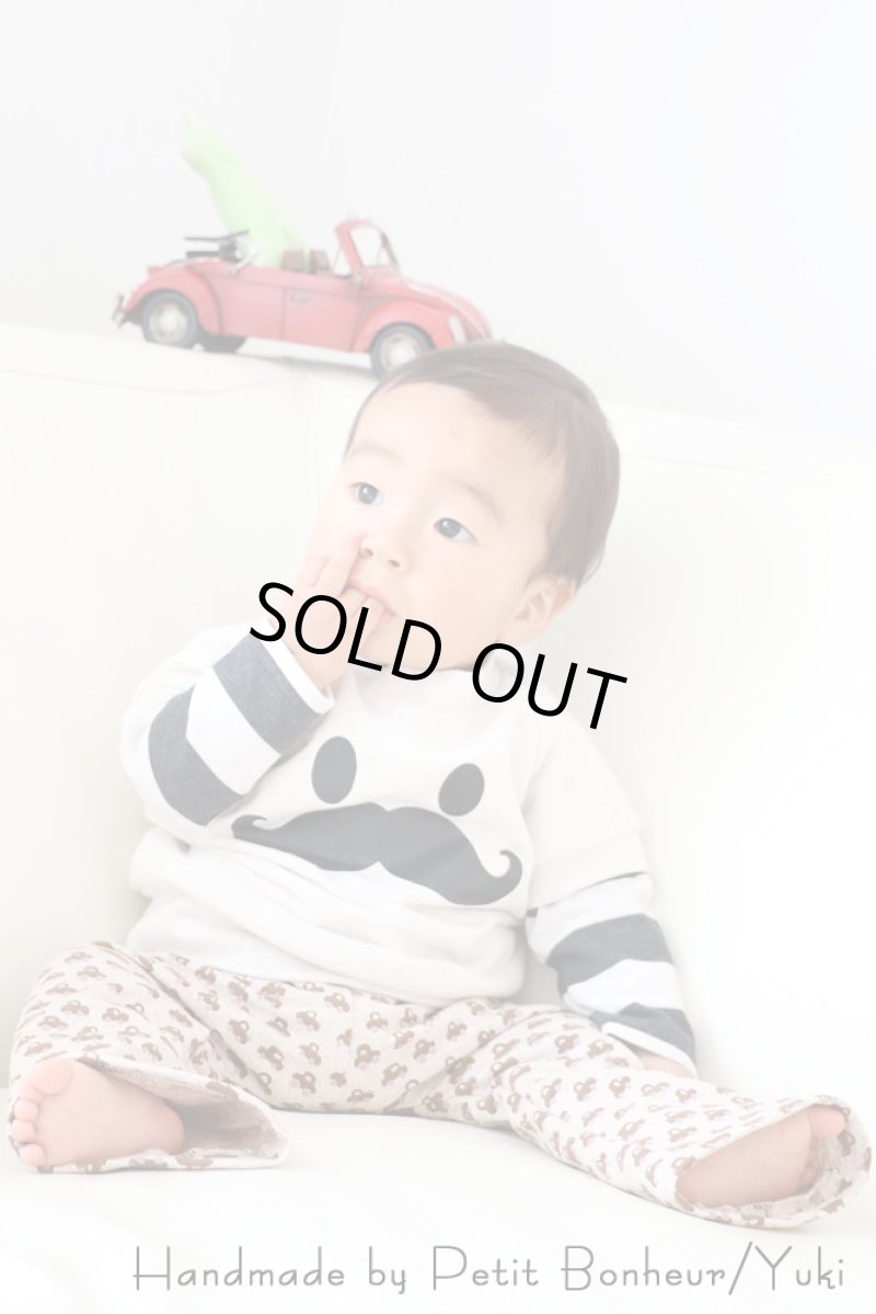 画像9: 【文字変更可能】かおひげ&文字アイロンシート (9)