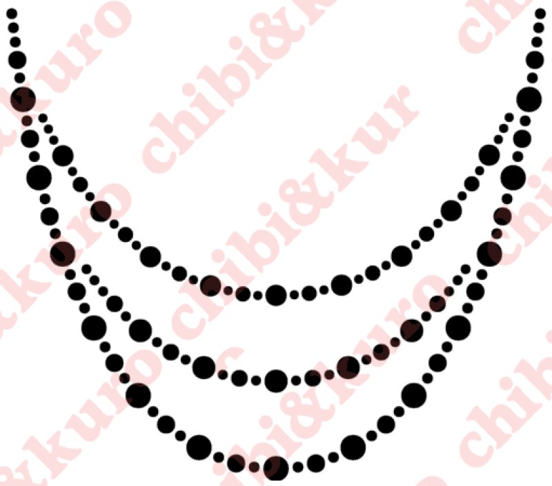 画像1: サイズ変更可能★ステンシル(ネックレス3連) (1)