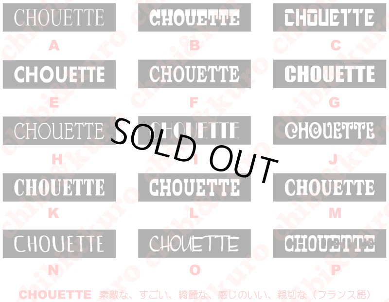 画像1: 【文字変更可能】シンプル文字ロゴアイロンシート【四角枠】 (1)