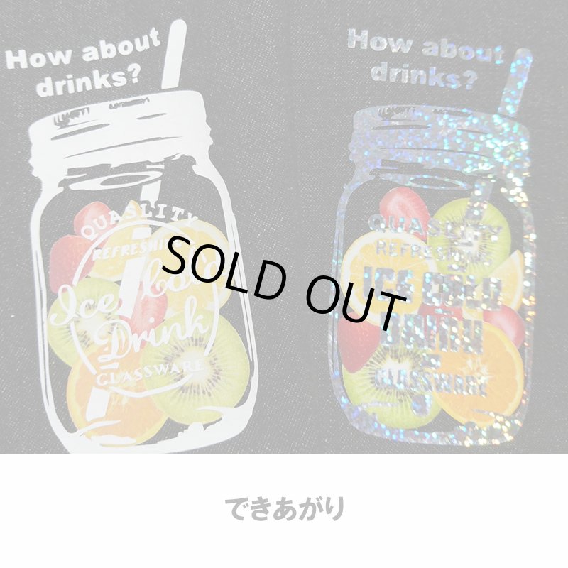 画像8: 【50％OFF】はがし済★フルーツプレゼント★メイソンジャーアイロンシート（12ｘ6ｃｍ・ブラックのみ） (8)