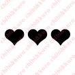 画像1: 【50％OFF】ハート?（２）３個セット　高さ１ｃｍ　 (1)