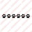 画像1: 【50％OFF】はがし済★肉球　６個セット　高さ１ｃｍ　 (1)