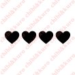 画像1: 【50％OFF】ハート?（1）４個セット　高さ１ｃｍ　 (1)