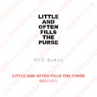 画像1: 【50％OFF】 LITTLE AND OFTEN FILLS THE PURSE/継続は力なり　6ｘ4ｃｍステンシル風アイロンシート (1)