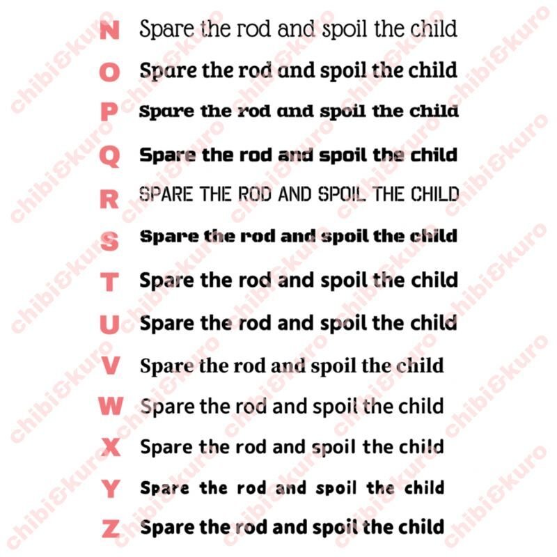 画像3: サイズ&文字が選べることわざステンシルシート★かわいい子には旅をさせよ/Spare the rod and spoil the child (3)