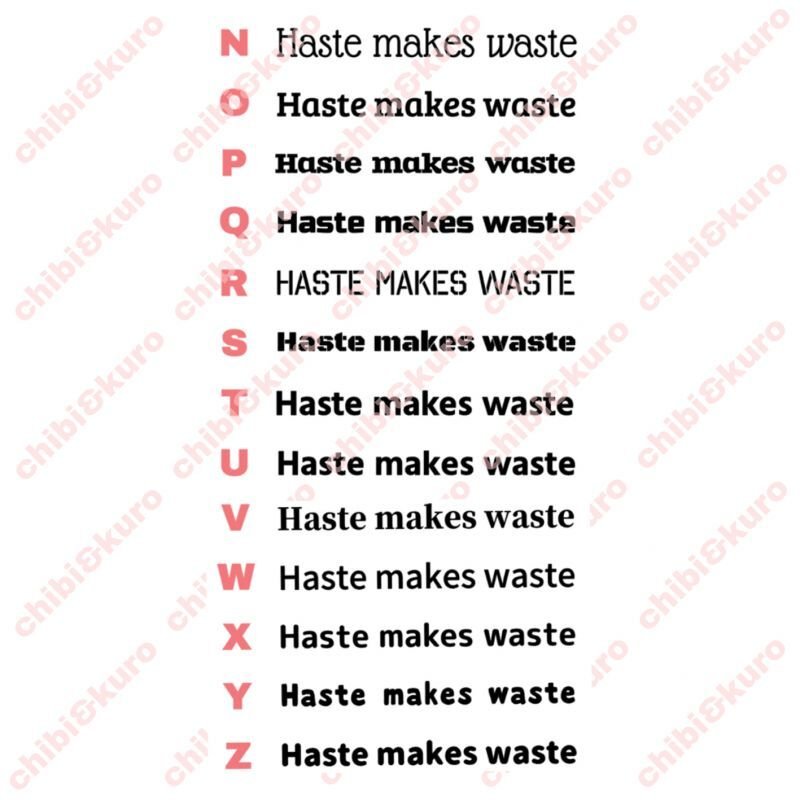 画像3: サイズ＆文字が選べることわざステンシルシート★短気は損気/Haste makes waste (3)