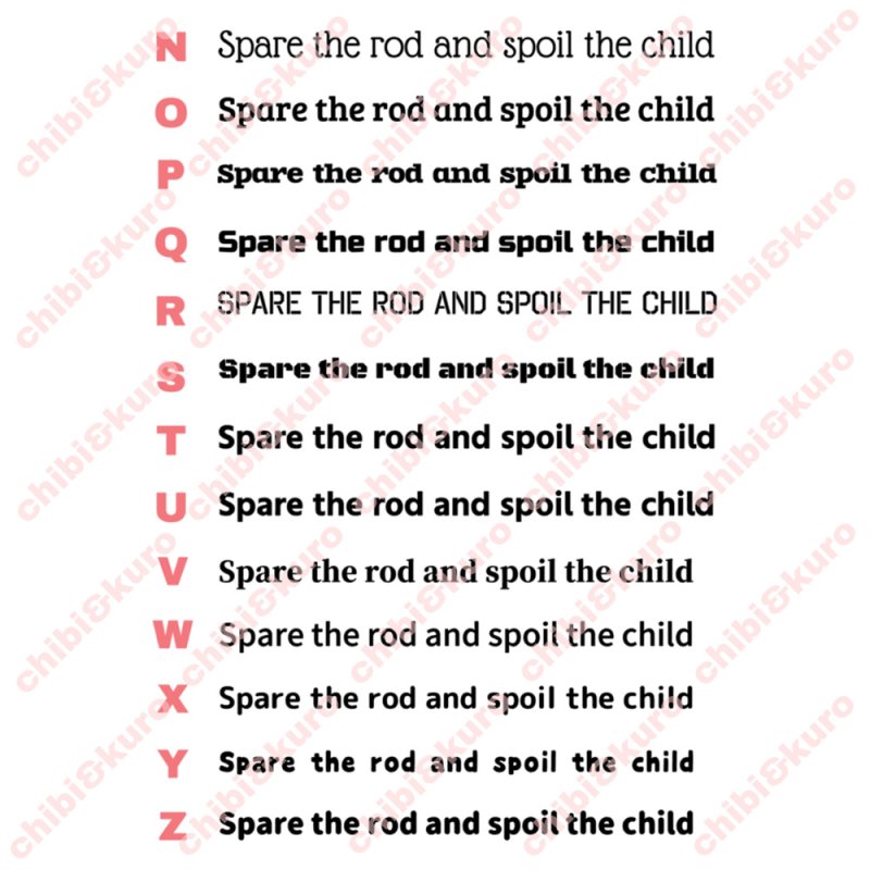 画像4: サイズ&文字が選べることわざシート★かわいい子には旅をさせよ/Spare the rod and spoil the child (4)