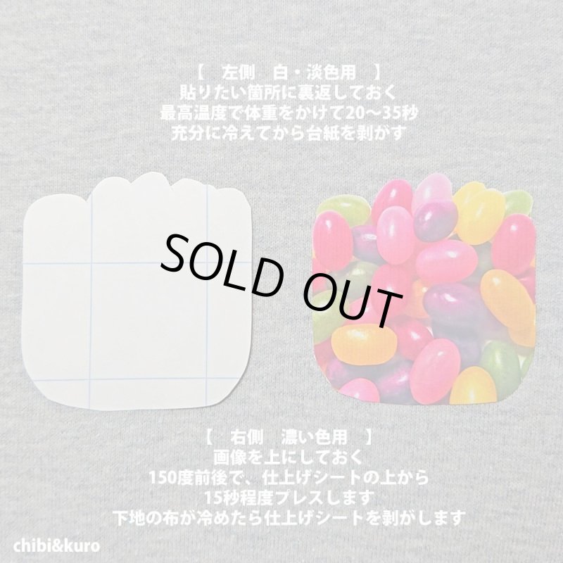 画像16: 【20〜80円引き】サイズ選び不要★フルーツorジェリービーンズ付★メイソンジャーアイロンシート(12x6cmのみ) (16)