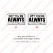 画像1: May you be always  surrounded with happy smiles/いつも幸せな笑顔に囲まれていますように/ロゴ枠ありシート (1)