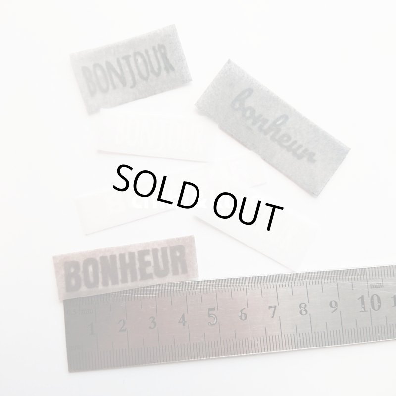 画像2: お1人様1点まで【80%OFF】フロッキーミニ文字セット 高さ1cm 6個セット ブラック&ブラウン&ホワイトMIX (2)