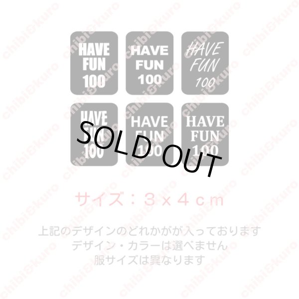 画像1: 【10円セール】HAVE FAN　サイズタグ　4ｘ3ｃｍ (1)