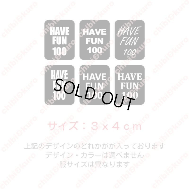 画像1: 【10円セール】HAVE FAN　サイズタグ　4ｘ3ｃｍ (1)