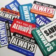 画像1: お１人様２点まで【50％OFF】アイロンで簡単接着★オリジナルタグ 8x5cm　２枚セット (1)