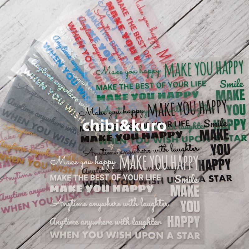 画像4: サイズ選び不要★オリジナル文字セット【C 筆記体etc】20x11cm (4)