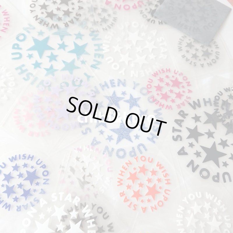 画像2: 【50%⇒60%OFF】はがし済★WHEN YOU WISH UPON A STAR 「星に願いを」丸ロゴ (2)