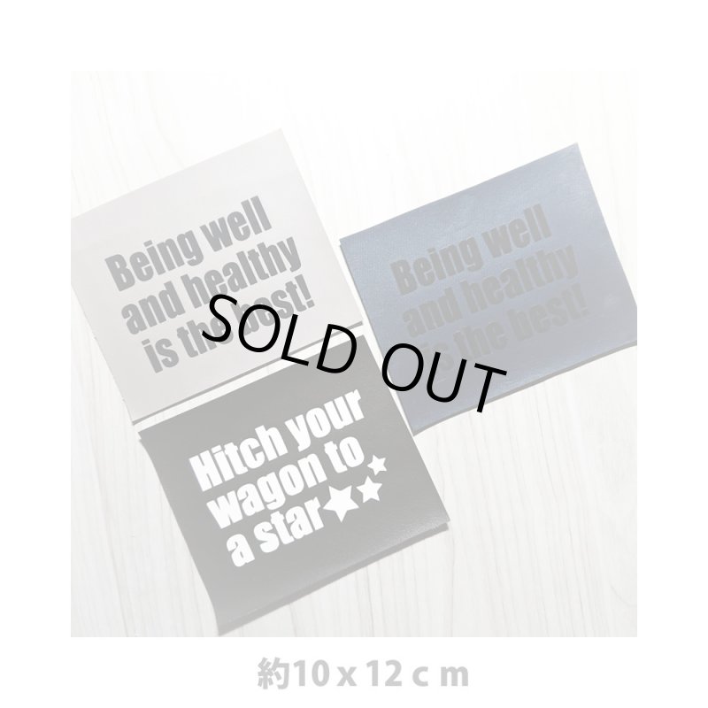 画像1: 500円以上ご注文でプレゼント【ことわざ合革ワッペン 約12x10cm】*デザインは選べません (1)