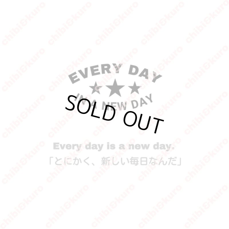 画像2: 【40％OFF】はがし済★Every day is a new day・とにかく、新しい毎日なんだ　7x3.5cm (2)