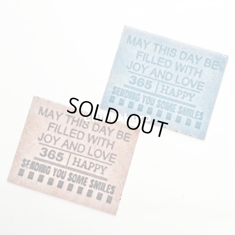 画像2: 【20円セール】はがし済★オリジナル文字フロッキータグ「あなたにいくつかの笑顔を送ります7x5.2cm (2)