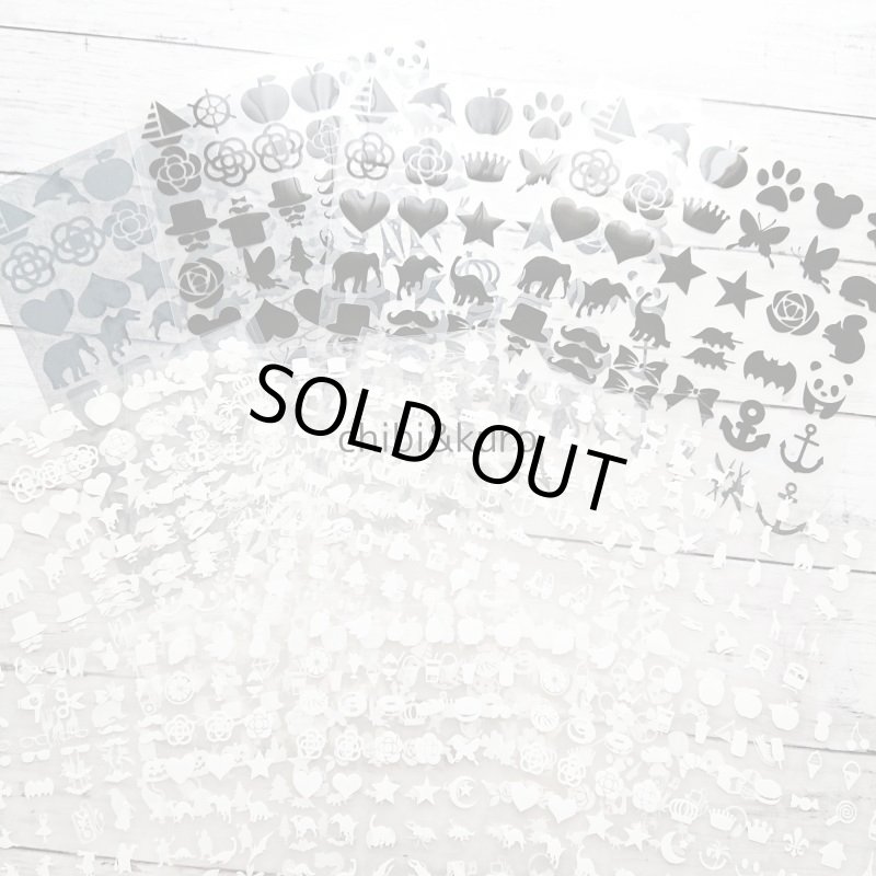 画像1: 【80％OFF】サイズ選び不要★はがし済みシルエットシートコレクション (1)