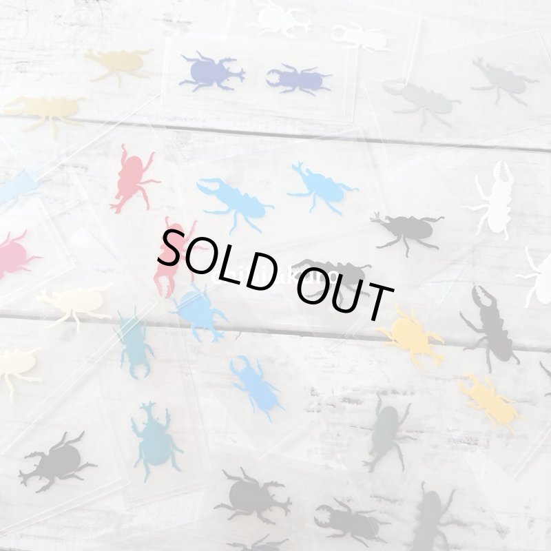 画像1: 【20円セール】かぶとむし＆くわがたシート　２サイズ (1)