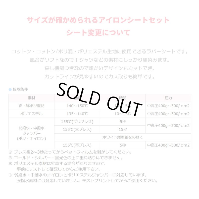 画像3: 【10%OFFクーポン付】サイズが確かめれるアイロンシートセット【7枚セット】A (3)