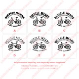 【お試し販売10％OFF〜10/10まで】自転車＆文字ロゴシート【B】