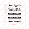 画像1: 【50⇒60％OFF】はがし済み★choose happiness/幸せを選ぼう/15cm幅 フロッキー (1)