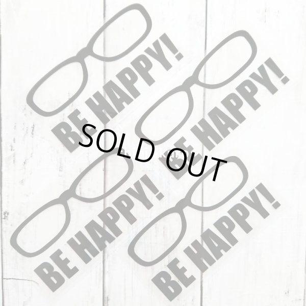 画像1: 【50％OFF】はがし済★メガネBE HAPPY・113ｘ6.5ｃｍ・ブラック (1)