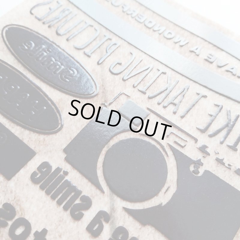 画像2: 【20%OFF】はがし済★カメラロゴセット 12x12cm・フロッキーブラウン (2)