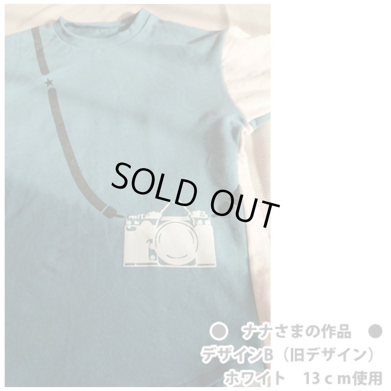 画像7: 【50%OFF】はがし済★カメラロゴシート【B】フロッキーブラック (7)