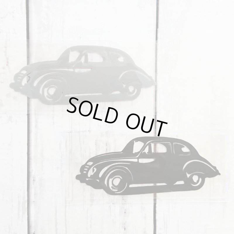 画像1: 【50%OFF】はがし済★クラシックカーアイロンシート 10x4cm (1)