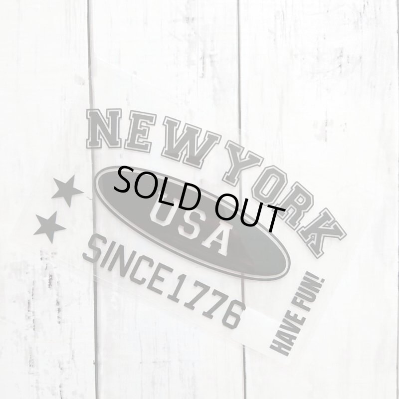 画像1: 【30%OFF】はがし済み★アメカジ風アイロンシート・17x10.2cm・ラバーブラック (1)