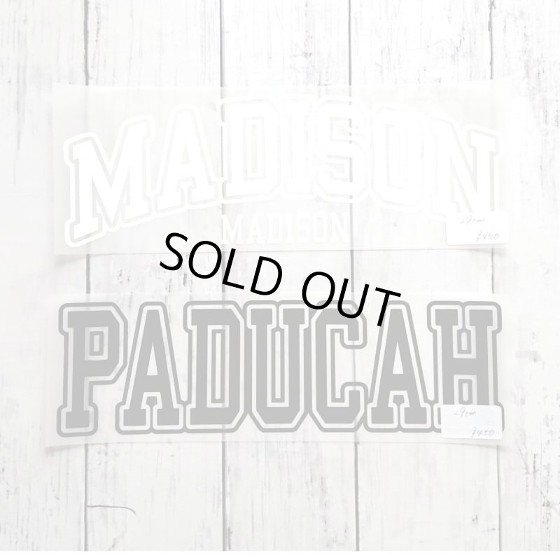 画像2: 【50%OFF】はがし済み★文字ロゴ【Madison】【Paducah】シート・お買い得シート (2)