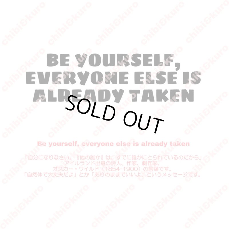 画像2: 【40%OFF】はがし済★Be yourself, everyone else is already taken/ありのままでいいよ/4x14cm (2)