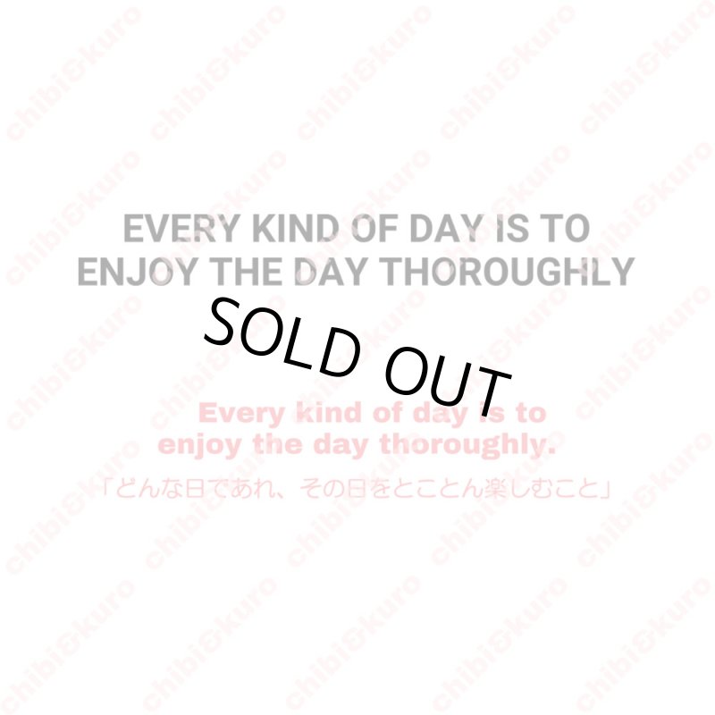 画像2: 【40⇒60%OFF】はがし済★Every kind of day is to enjoy the day thoroughly「 どんな日であれ、その日をとことん楽しむこと」10~17cm幅 (2)