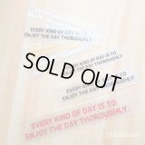【40⇒60％OFF】はがし済★Every kind of day is to enjoy the day thoroughly「 どんな日であれ、その日をとことん楽しむこと」10~17ｃｍ幅