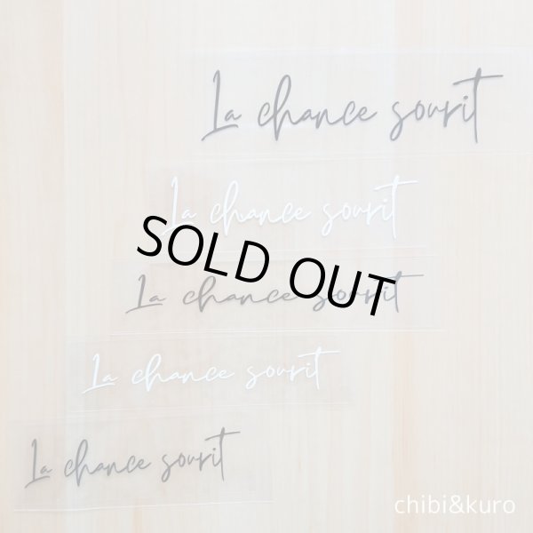 画像1: 【40⇒60％OFF】はがし済★La chance sourit/幸運の笑顔/10~14ｃｍ幅 (1)