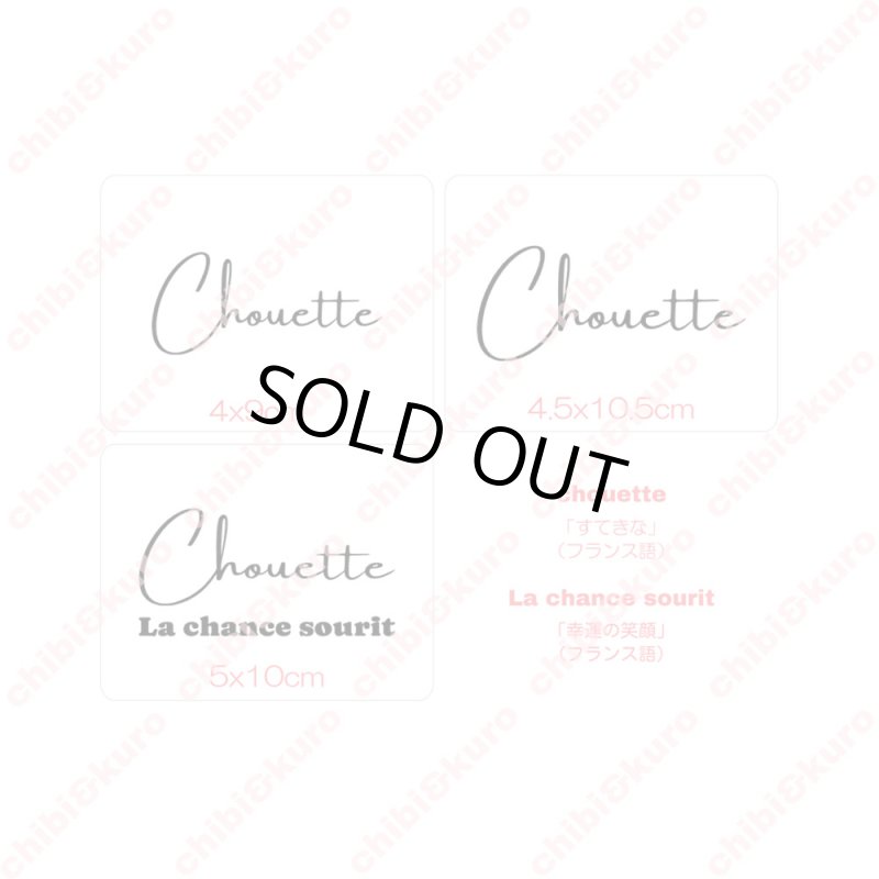 画像2: 【60％OFF】はがし済★chouette/すてきな/La chance sourit/幸運の笑顔/4ｘ9ｃｍ (2)