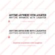画像2: 【40⇒60％OFF】はがし済★Anytime anywhere with laughter/いつでもどこでも笑いと共に/20cm幅 (2)