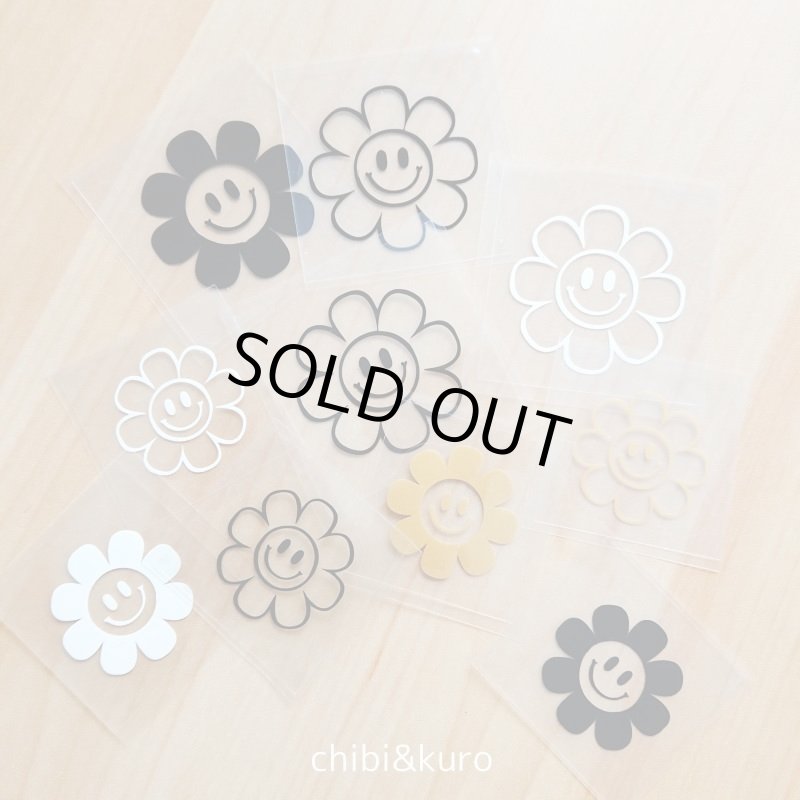 画像1: 【40⇒60%OFF】はがし済★フラワースマイル/3cm幅・4cm幅 (1)