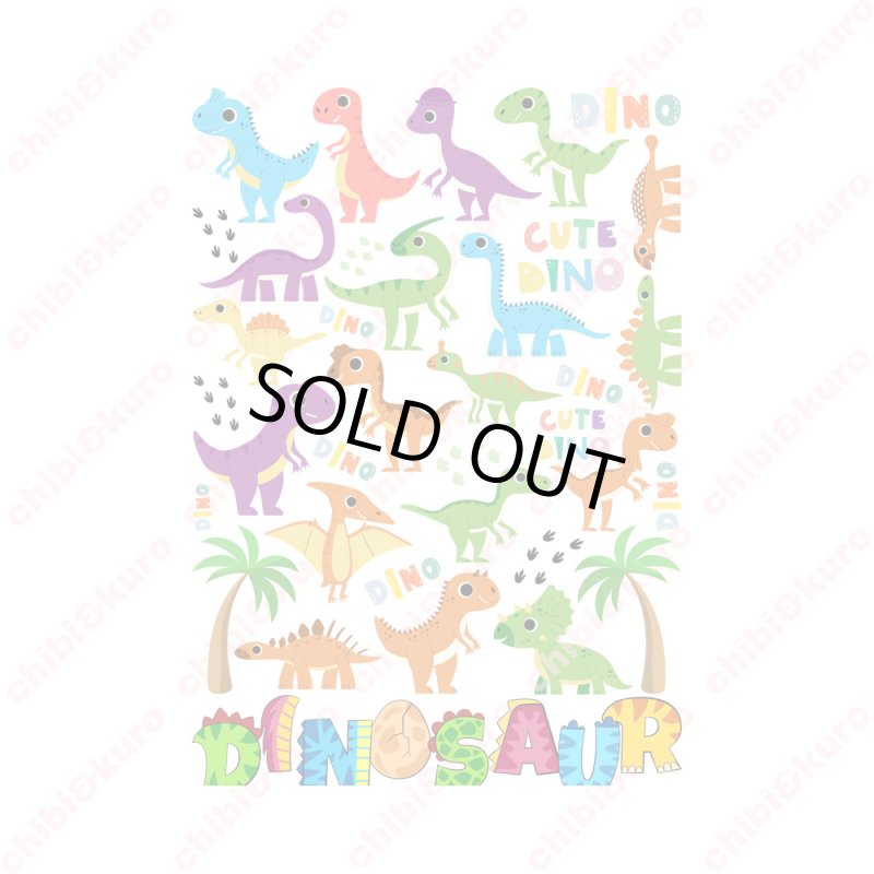 画像2: 在庫限り20%OFF【コールド剥離】恐竜フルカラー転写シートセット 15x21.4cm (2)