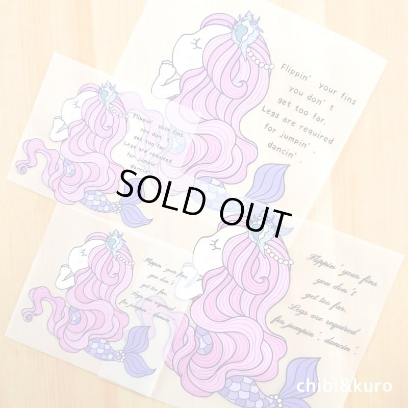 画像1: 在庫限り50%OFF【コールド剥離】人魚フルカラー転写シート【2種類】 (1)