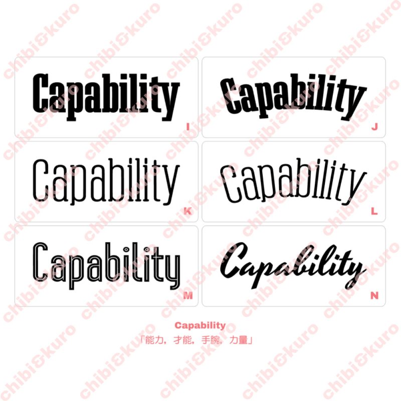 画像2: カレッジロゴ風文字シート【B】 (2)