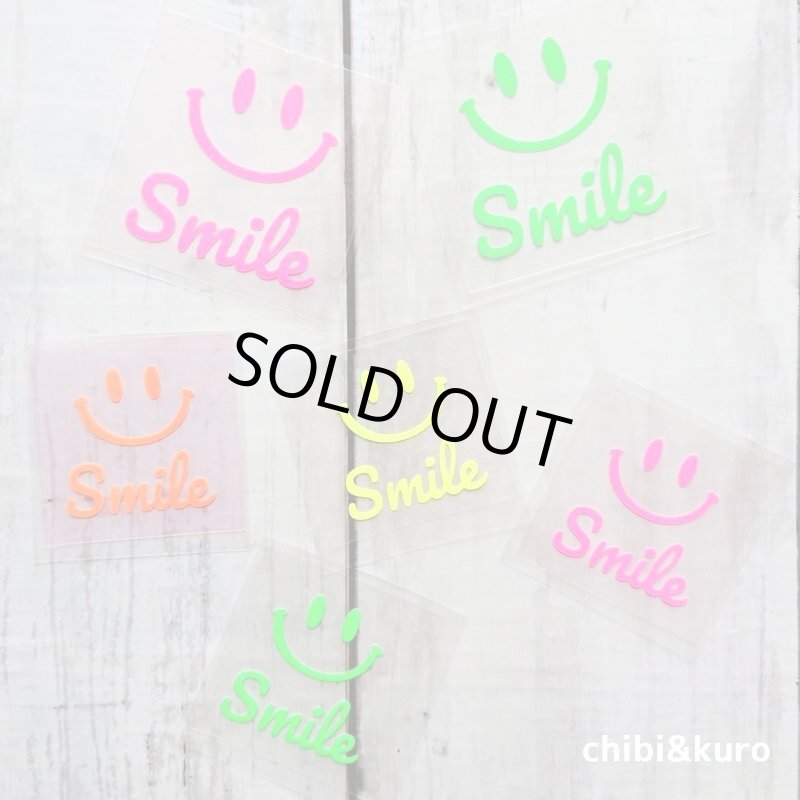 画像1: 【50%OFF】ネオンカラー売り尽くし★はがし済★ミニタグ・スマイルシート 3x3cm・4x4cm (1)