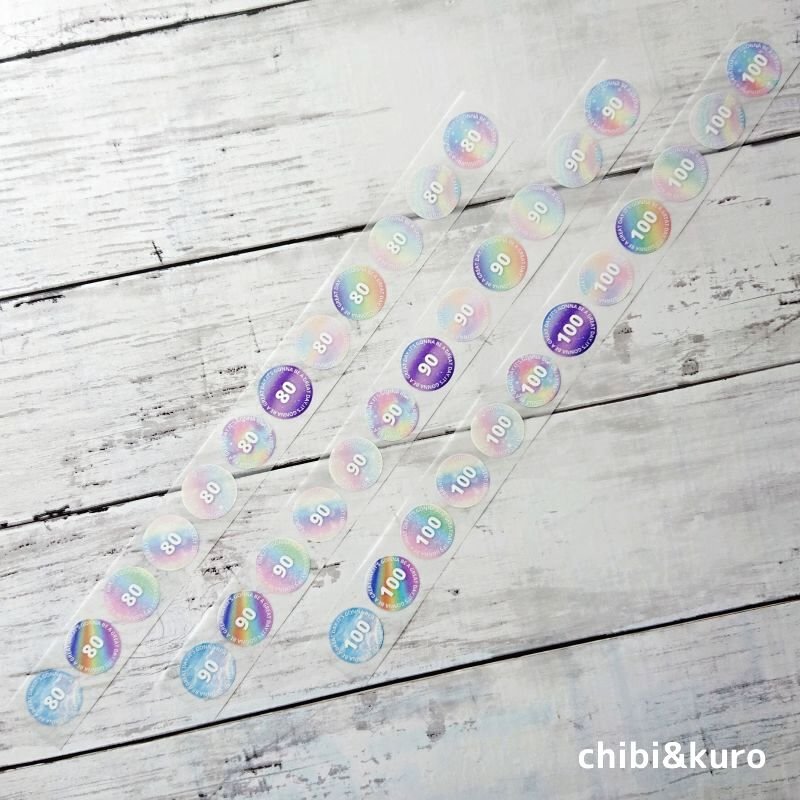 画像2: カラフルサイズタグフルカラーシート12枚set (2)