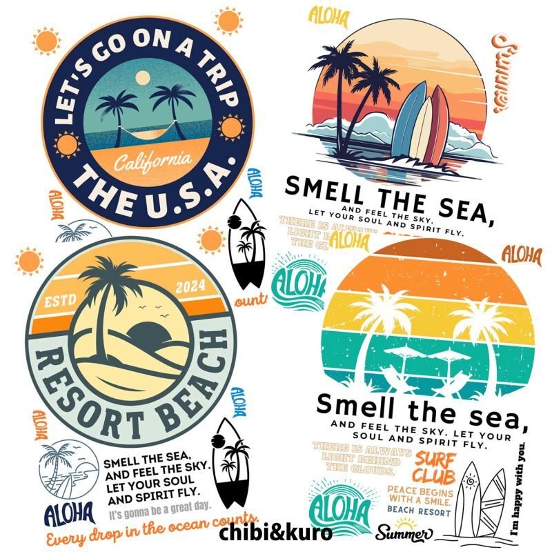 画像1: 【50%OFF】SUMMERsetフルカラーシート (1)
