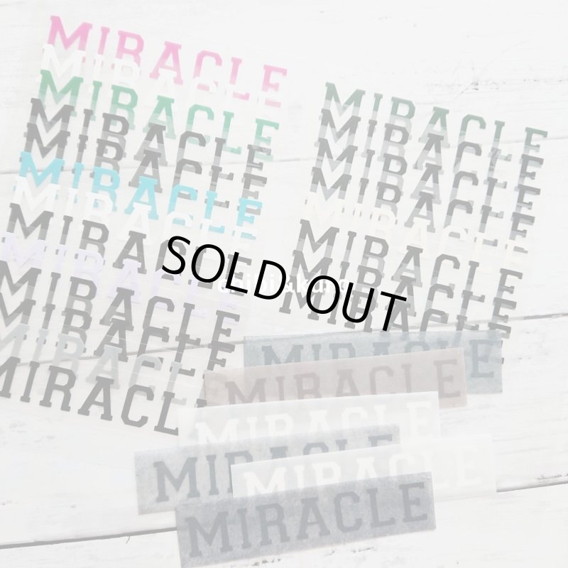 画像1: 【20円セール】はがし済み★Miracle「奇跡、ミラクル」文字シート 2x12cm (1)