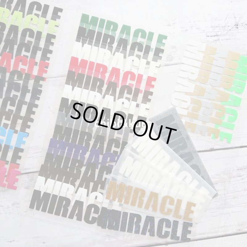 画像1: 【20円セール】はがし済み★Miracle「奇跡、ミラクル」文字シート 2x9cm (1)