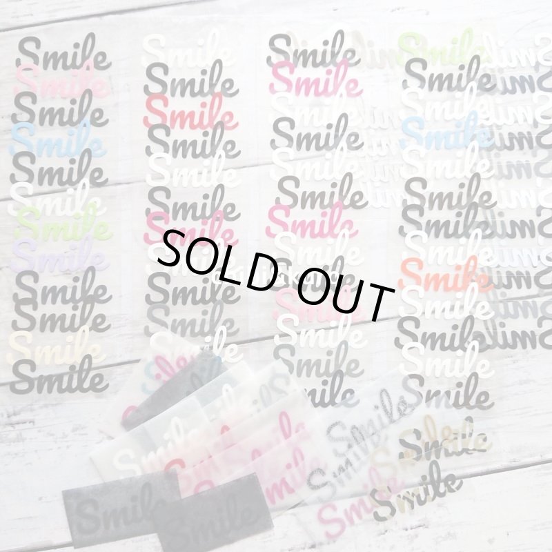 画像1: 【20円セール】はがし済み★Smile「ほほえむ，にっこり笑う」文字シート　2ｘ5ｃｍ (1)