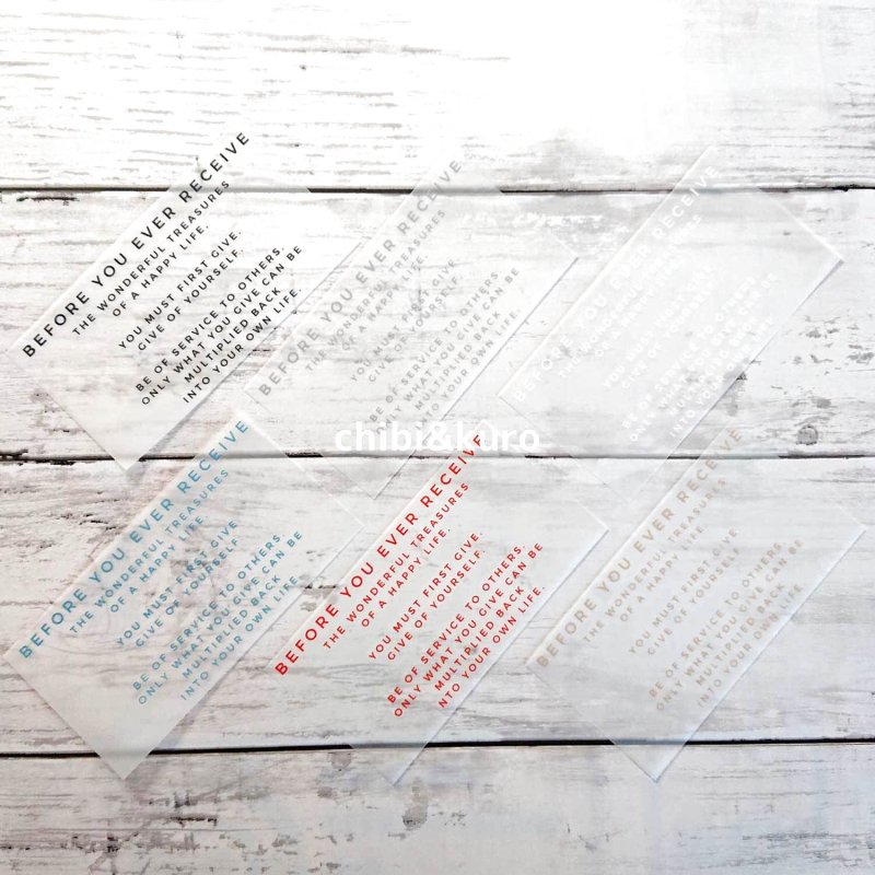 画像1: お好きなカラーに変更可◆オリジナル文字ロゴフルカラーシート【B】 (1)